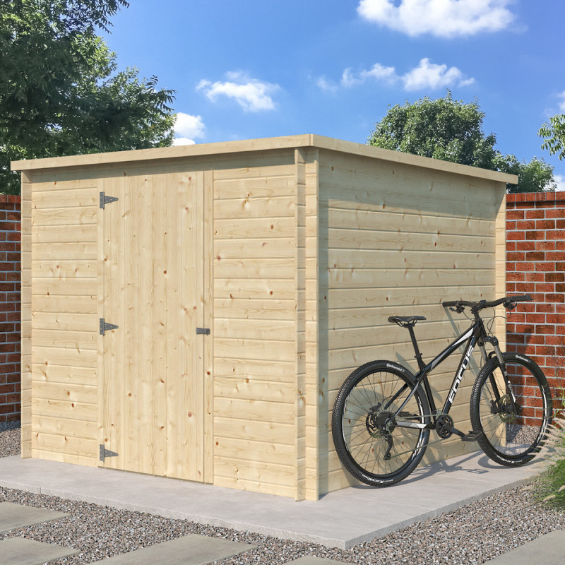 Chalet Svendborg 5,81m² en bois massif 19mm+porte simple Gardenas