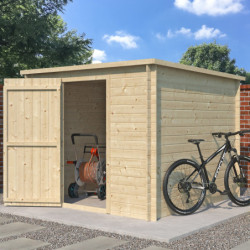 Chalet Svendborg 5,81m² en bois massif 19mm+porte simple Gardenas