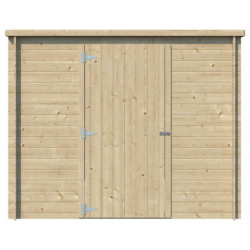Chalet Svendborg 5,81m² en bois massif 19mm+porte simple Gardenas