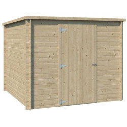 Chalet Svendborg 5,81m² en bois massif 19mm+porte simple Gardenas