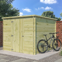 Chalet Svendborg 5,81m² en bois traité 19mm+porte simple Gardenas