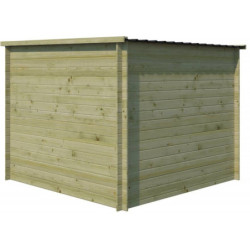 Chalet Svendborg 5,81m² en bois traité 19mm+porte simple Gardenas