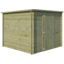 Chalet Svendborg 5,81m² en bois traité 19mm+porte simple Gardenas
