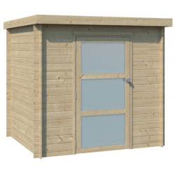 Chalet Nyborg 4,04m² en bois massif 19mm+porte vitrée Gardenas