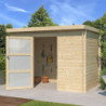 Chalet Nyborg 5,2m² en bois massif 19mm+porte vitrée Gardenas