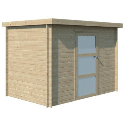 Chalet Nyborg 5,2m² en bois massif 19mm+porte vitrée Gardenas