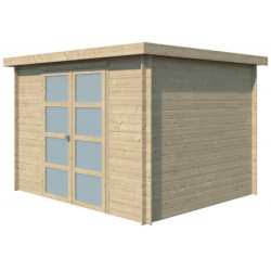 Chalet Umea 8,5m² en bois massif 19mm+porte vitrée Gardenas