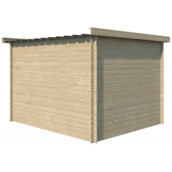 Chalet Umea 8,5m² en bois massif 19mm+porte vitrée Gardenas