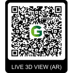 Chalet Umea 8,5m² en bois massif 19mm+porte vitrée Gardenas