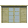 Chalet Umea 8,5m² en bois traité 19mm+porte vitrée Gardenas