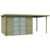 Chalet Umea 8,5m² en bois traité 19mm+extension 200cm Gardenas