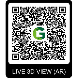 Chalet Umea 8,5m² en bois massif 19mm+extension 300cm Gardenas