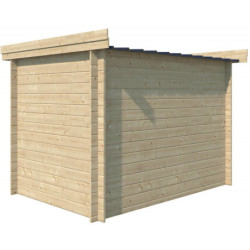 Chalet Oregon 6,86m² en bois massif 28mm+porte vitrée Gardenas