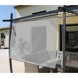 Rideau textilène brise-soleil 120cm gris - BSO1 - Couleurs du Monde