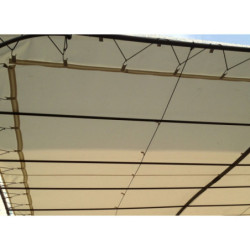 Toile d'ombrage 300x300cm - Écru universelle pergolas adossées - TU3E