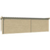 Chalet Moderne 11,8m² en bois massif 44mm+extension 400cm Gardenas