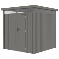 Abri 5,29m² en acier galvanisé 0,4mm Kosto avec fixations dalle - X-Métal