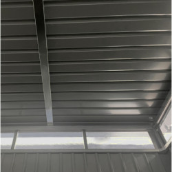 Abri 6,76m² en acier galvanisé 0,4mm Kosto avec fixations dalle - X-Métal
