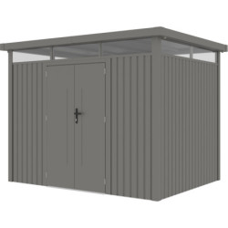 Abri 6,76m² en acier galvanisé 0,4mm Kosto avec fixations dalle - X-Métal