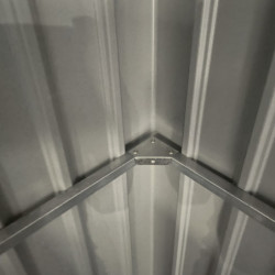 Abri 8,64m² en acier galvanisé 0,4mm Kosto avec fixations dalle - X-Métal