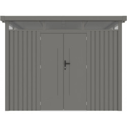 Abri 8,64m² en acier galvanisé 0,4mm Kosto avec fixations dalle - X-Métal