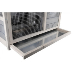 Clapier en sapin - rampe d'accès - L80xH50cm - Vinland - Lifland