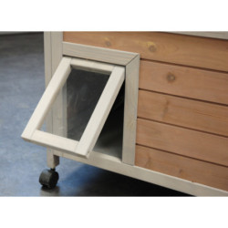 Maison pour chats en sapin – 2 niveaux - H.86cm - Cat Home - Lifland