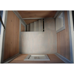 Maison pour chats en sapin – 2 niveaux - H.86cm - Cat Home - Lifland