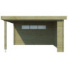 Chalet Moderne 17,39m² en bois traité 44mm+extension400cm Gardenas