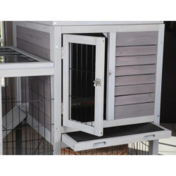 Clapier en sapin - enclos et habitat - L100cm - Restland - Lifland