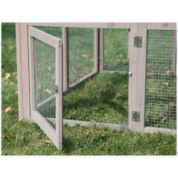 Clapier en sapin - sans sol et abri - L116cm - Run out luxe - Lifland