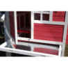 Poulailler en bois - toit en PVC - enclos grillagé - House - Lifland