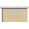 Abri Moderne 21,09m² en bois massif 44mm+porte+2 fenêtres Gardenas