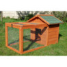Clapier en sapin - espace grillagé et maison - H63cm - Home Animals
