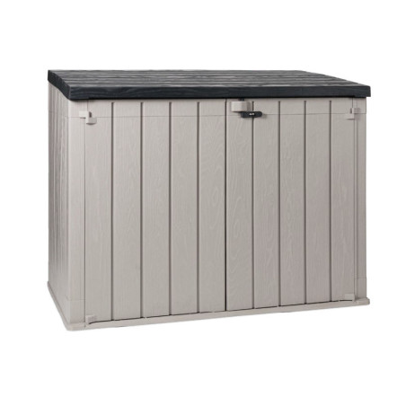 Coffre de jardin - Taupe/marron - résine - 2270L - Storaway plus 2XL