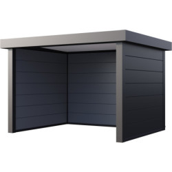 Auvent de jardin 10,7m² Singolo 3630 Telluria en acier anthracite