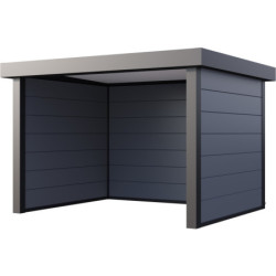 Auvent de jardin 10,7m² Singolo 3630 Telluria en acier gris clair