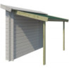 Abri bûches - Gardenas 294x140cm en bois traité et toit bitumé