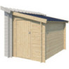 Annexe latérale 150x265cm en bois massif+toit en acier - Gardenas