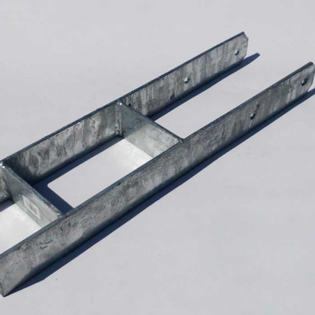 Ancrage en H pour poteaux 12x12cm - Gardenas