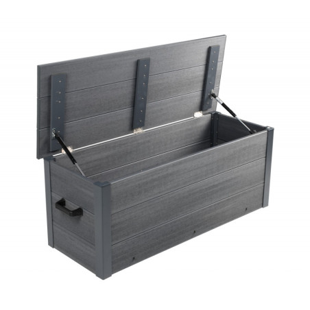 Coffre de jardin 240L - bois composite - plancher - Woodlife Garden