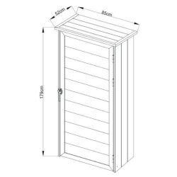 Armoire de rangement H.179cm - bois composite - Woodlife Garden
