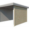 Paroi latérale extension abri Oregon 295cm bois massif Gardenas