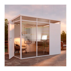 Panneau totalement vitré pour bureau de jardin Everbox