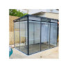 Paroi vitrée avec store vénitien pour burea atelier de jardin Everbox