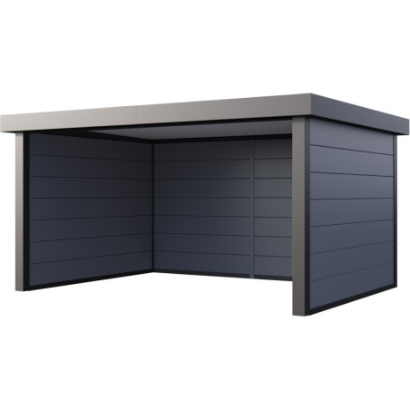 Auvent de jardin 17,1m² Singolo 4836 Telluria en acier gris clair