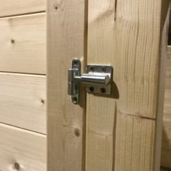 Abri de jardin deux pans en bois massif 3,86m² madriers 28mm Eden