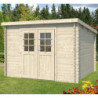 Abri de jardin 7,4m² en madriers de 28mm - toit monopente - Eden