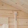 Abri de jardin 7,4m² en madriers de 28mm - toit monopente - Eden