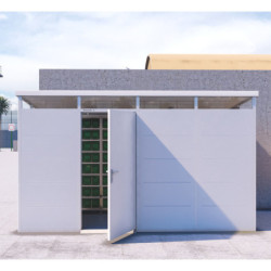 abri panneaux modulaires isolés blanc 8m2 Everbox